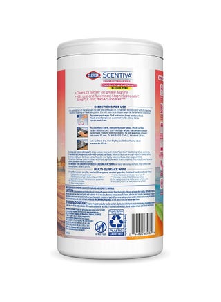 Scentiva Disinfecting Wipes Grapefruit And Orange Blossom - view 2