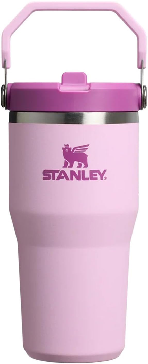 Stanley Ice Flow GO 600ml/20oz Flip Straw Water Bottle - Cherry Blossom - Image 1