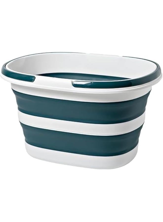 HOOKOR Large Collapsible Bucket 4.2 Gallon (16L) for House Cleaning, Camping, and More - Space Saving, Multiuse Water Bucket for Cleaning Mop - Lightweight and Portable (Blue) - Image 1