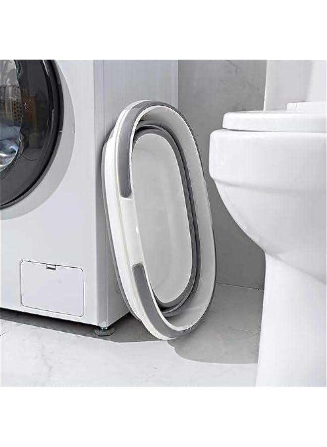 HOOKOR Large Collapsible Bucket 4.2 Gallon (16L) for House Cleaning, Camping, and More - Space Saving, Multiuse Water Bucket for Cleaning Mop - Lightweight and Portable (Blue) - Image 4