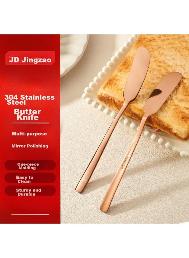 JD.com Jd Original Butter Knife, Steak Western Cutlery, 304 Stainless Steel Food-grade, One-piece Molding, Set Of 2 - Image 1