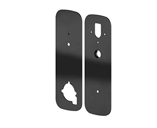 Lockly Smart Door Lock Cover Plate, Accessory for Lockly Smart Locks, Rust-Proof Stainless Steel for Hole Filler Plate - Matte Black (PGA006MB) - Image 3