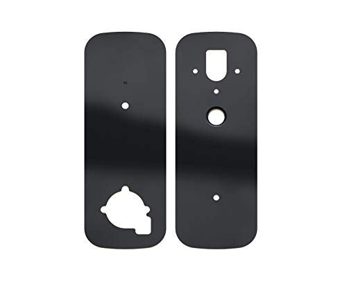 Lockly Smart Door Lock Cover Plate, Accessory for Lockly Smart Locks, Rust-Proof Stainless Steel for Hole Filler Plate - Matte Black (PGA006MB) - Image 1