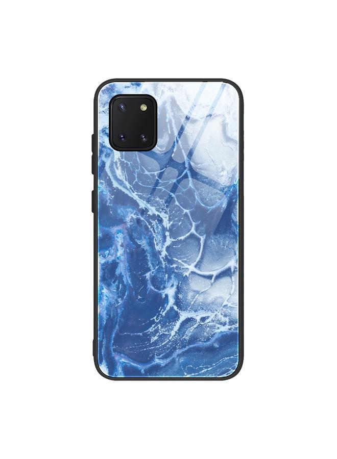 اس-توب جراب لهاتف Samsung Galaxy Note10 Lite / A81 جراب واقٍ زجاجي بنمط رخامي - Image 1