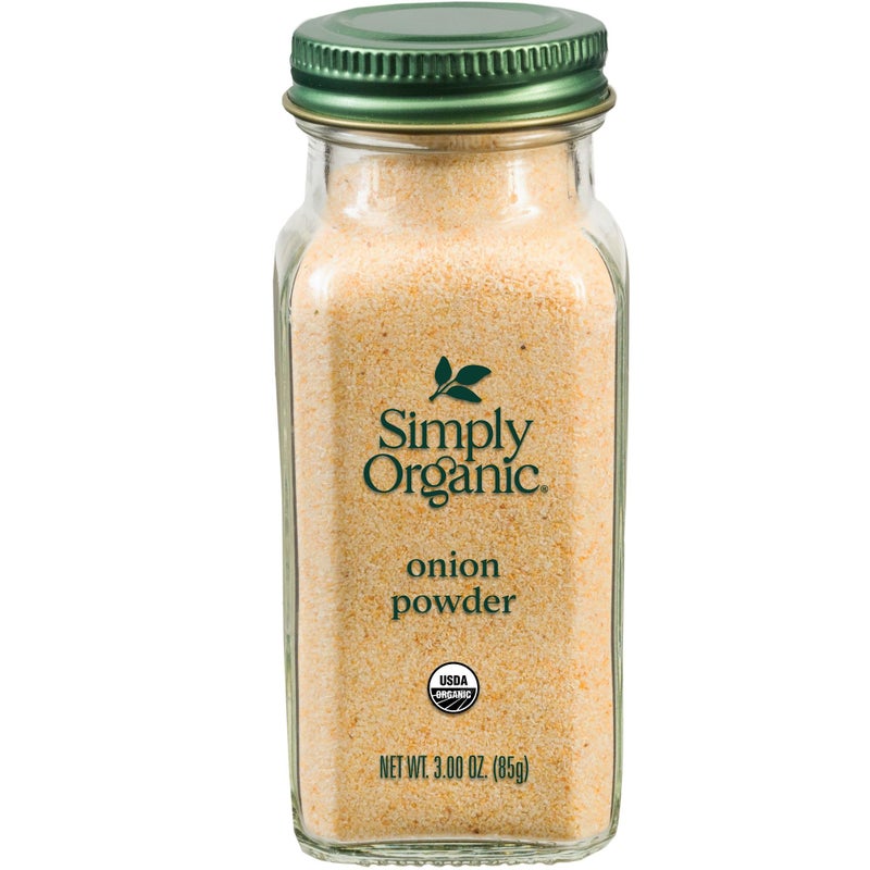 Simply Organic White Onion Powder, 3-Ounce Jar, Organic US Grown Onions, Real Onion Taste Without The Tears, Kosher, Non GMO - Image 1