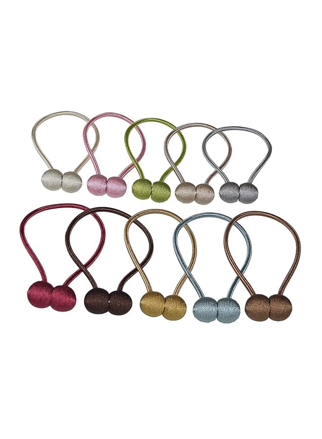 erorex 1 Pair Magnetic Curtain Tiebacks Decorative Rope Holdback Holder For Home Window Draperies Hooks - Image 2