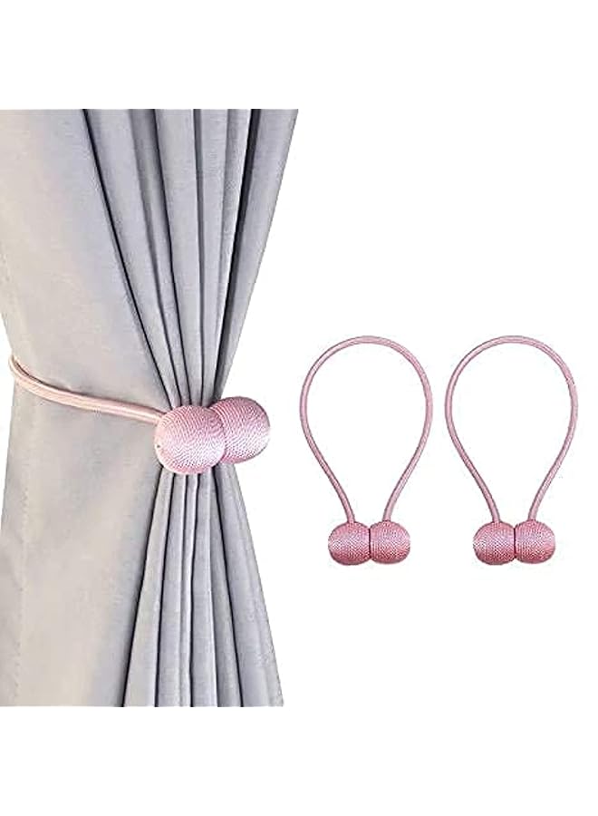 erorex 1 Pair Magnetic Curtain Tiebacks Decorative Rope Holdback Holder For Home Window Draperies Hooks - Image 1