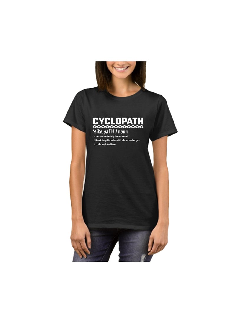 Cycling Theme Printed Unisex T-Shirt – “Cyclopath” Graphic Cotton Tee For Adults | Round Neck,Short Sleeve | Fun Gift For Bikers & Cycling Lovers  - Image 2