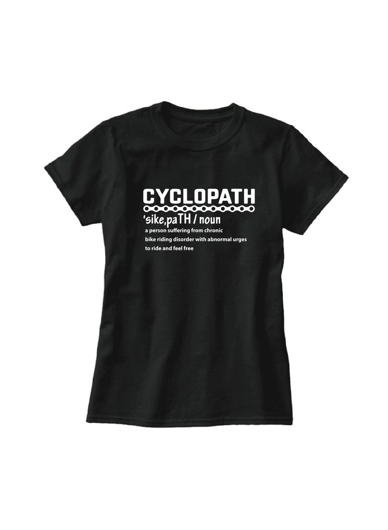 Cycling Theme Printed Unisex T-Shirt – “Cyclopath” Graphic Cotton Tee For Adults | Round Neck,Short Sleeve | Fun Gift For Bikers & Cycling Lovers  - Image 3