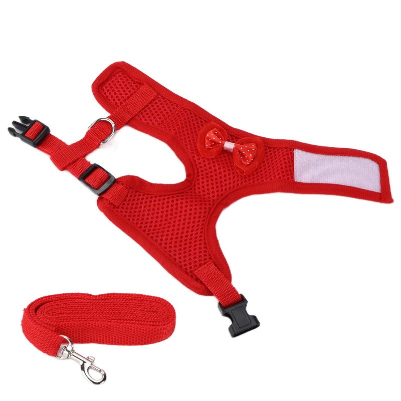 Adjustable Mesh Chicken Harness And Leash Red M For Outdoor Hen Walking Duck Care - Image 5