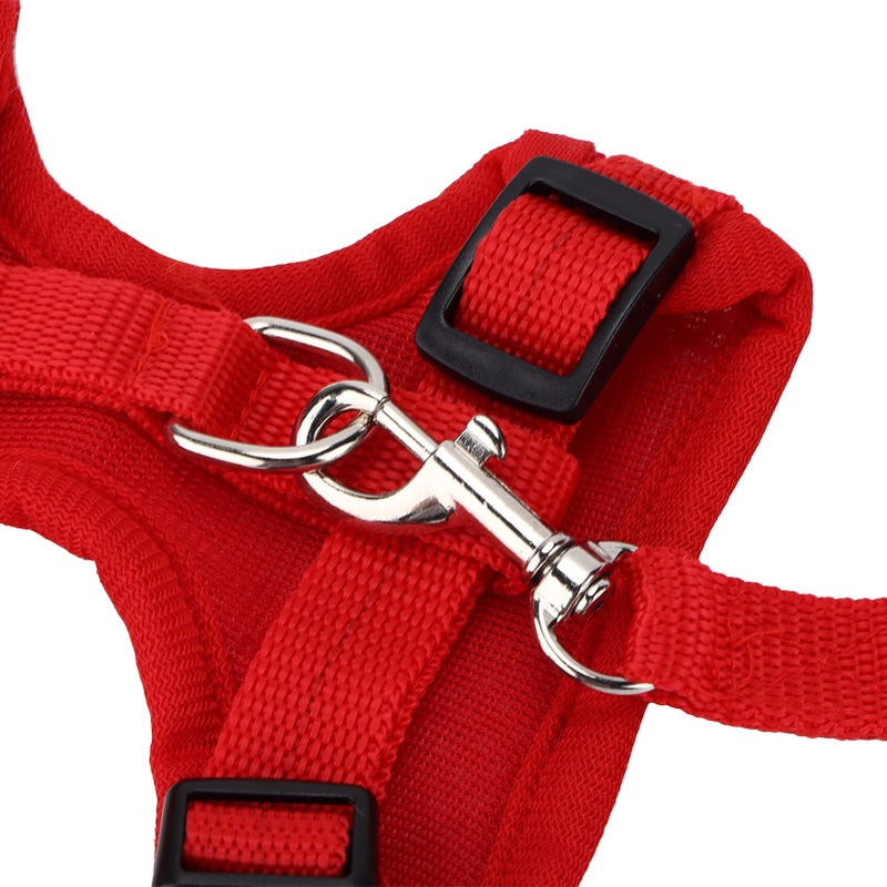 Adjustable Mesh Chicken Harness And Leash Red M For Outdoor Hen Walking Duck Care - Image 3