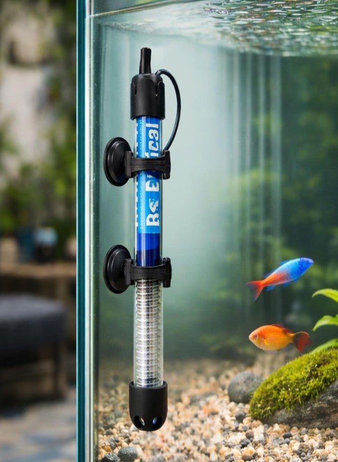 سخان حوض أسماك FinyPetz بقوة 25 واط | سخان مياه لحوض أسماك زجاجي قابل للغمر بالكامل مع تحكم قابل للتعديل في درجة الحرارة | مناسب لأحواض المياه العذبة والاستوائية حتى عمق 30 سم - Image 1