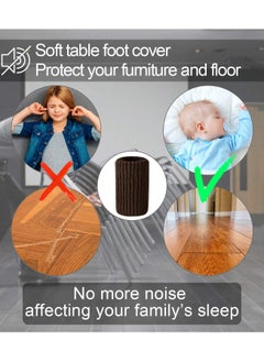 KASTWAVE Chair Leg Socks KASTWAVE 16 Pcs High Elastic Knitted Chair Leg Floor Protectors, Thickening Furniture Socks, Coffee Chair Leg Covers Set, Move Easily and Reduce Noise  - Image 3
