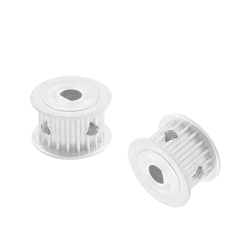 2Pcs 3M D Type 18T Toothed Pulley Wheel 6x5mm Bore 16mm Width For Laser Machine - Image 1