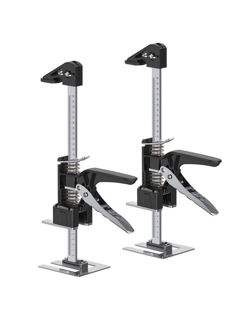 Labor Saving Arm Jack 2 Pack,365 LB Heavy Duty Hand Lifting Tool Jack,15.5 Inch Multifunctional Furniture Lifter Jacks for Installing Cabinets and Wall Tile Height Adjuster Handheld Tool