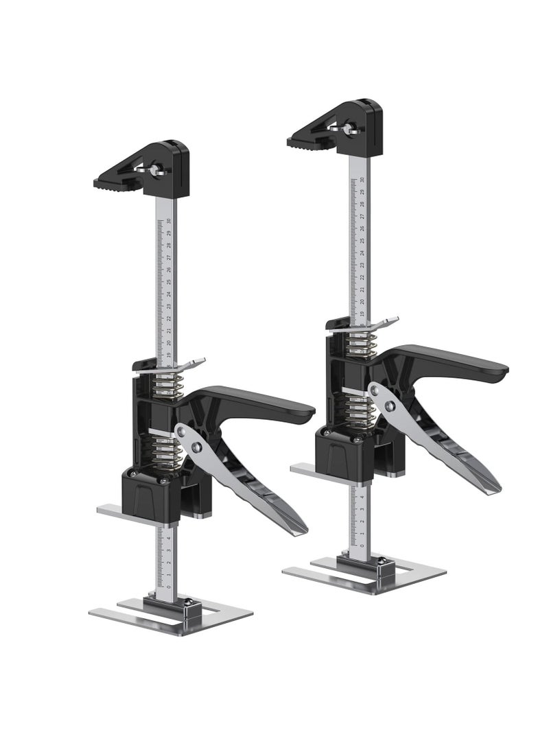 Generic - Labor Saving Arm Jack 2 Pack,365 LB Heavy Duty Hand Lifting Tool Jack,15.5 Inch Multifunctional Furniture Lifter Jacks for Installing Cabinets and Wall Tile Height Adjuster Handheld Tool - Image 1