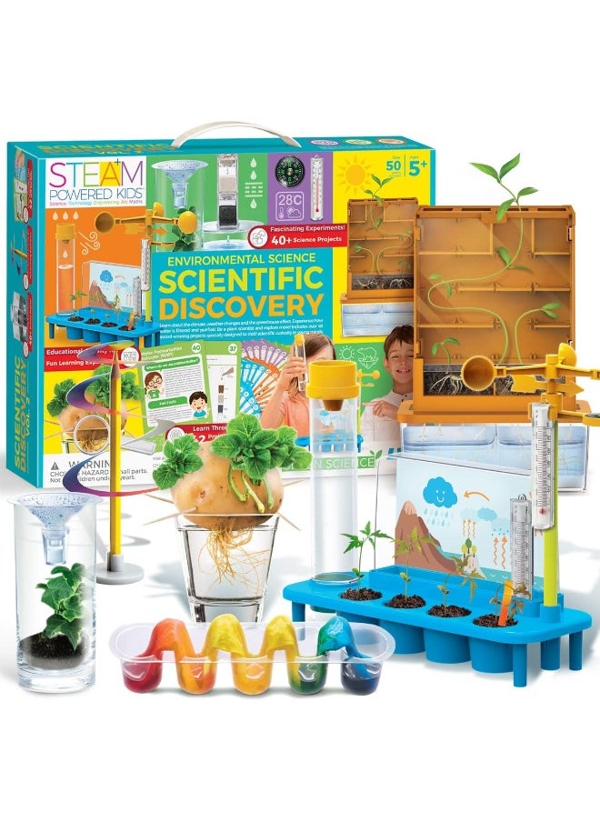 4m Steam Powered Kids -Scientific Discovery - Environmental Science Kit For Kids Ages 5+ With Over 40 Projects  - Image 1