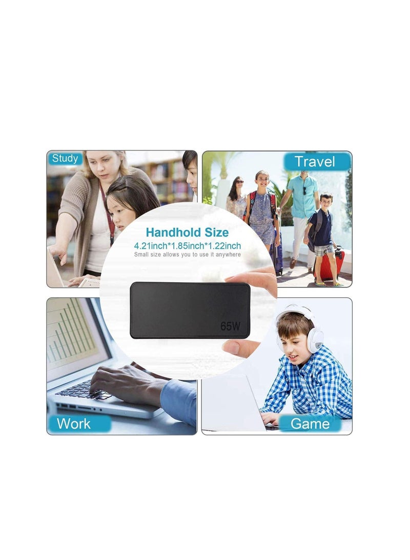 Terabyte 65W USB C Power adapter compatible With Lenovo Think Pad Yoga, HP chrome book, Dell XPS, ASUS, Acer, HUAWEI, Xiaomi, Samsung and more Type C Devices PD wall Laptop Power supply (Type C Charger) - Image 4