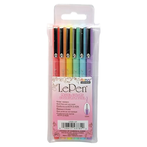 Marvy Uchida 43006P Le Pastel Pen Set Multicolor