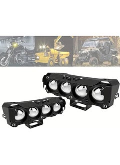 SHEZA STAR Universal LED Driving Lights 120W White and Yellow LED Pods Motorcycle Lights Mini drive DC Power Mini Driving Fog Light For All Motor cycle Bikes Scooters Cars Projector Light  - Image 1