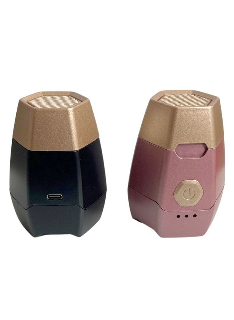 Crony بخور كروني الجديد السداسي + بخور كهربائي عربي للمنزل والمكتب مبخرة عود مبخرة وردية اللون - Image 2