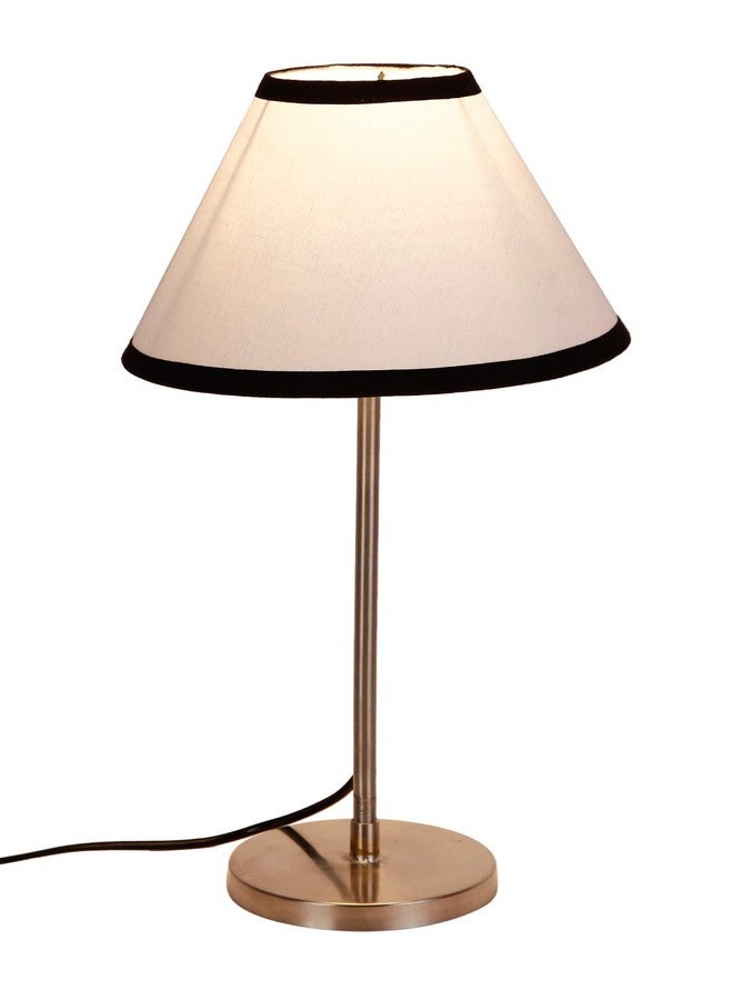 AMDHOME Conical Multicolor Cotton Shade Table Lamp with Steel Base-(Home Décor)-10x16.3 Inches - Image 5