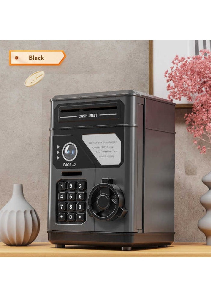 Children's electronic piggy bank - with facial recognition and secret code