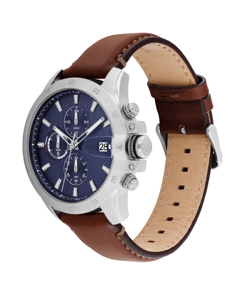 TOMMY HILFIGER Round Multifunction Men'S Stainless Steel Case  Watch - Image 1