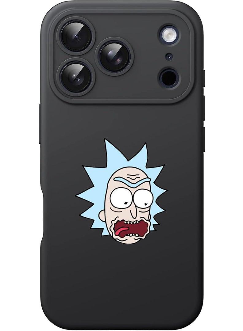 Theodor Protective Slim Fit Case Liquid Silicone Cover with Full Body Protection Anti-Scratch Shockproof Case For Apple iPhone 17 Pro Max (Black) Rick & Martin - Image 1