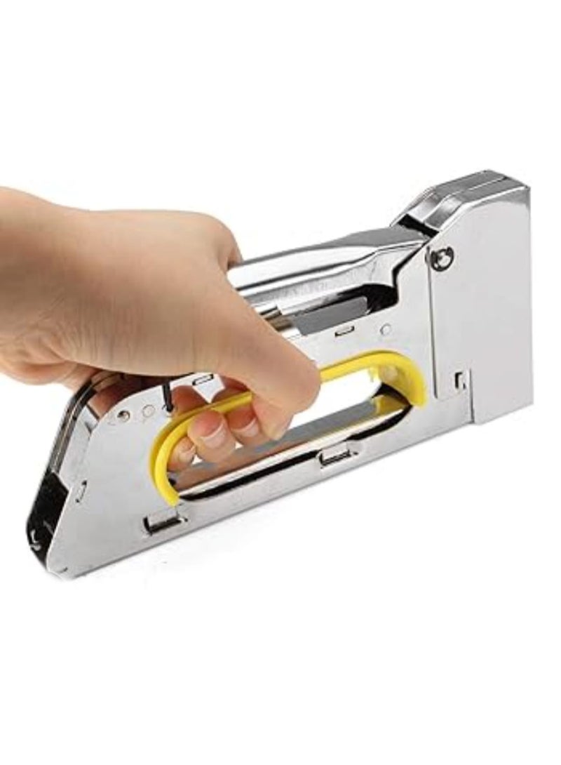 Heavy Duty Manual Staple Gun for Upholstery, Wood, and Leather – Durable Steel Body with Comfortable Rubber Grip Handle - Image 5