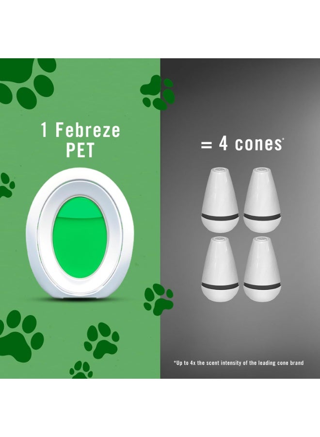 febreze Febreze Bathroom Air Freshener, Odor-Fighting, Plug In Alternative, Air Fresheners for Home and Bathroom and Kitchen, Closet Air Fresheners, Heavy Duty Pet Scent, 4 Count - Image 2