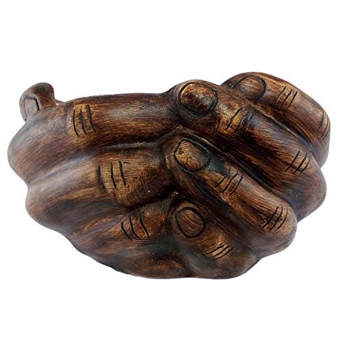 Lasaki Hand Antique Hand-Shaped Flower Planter for Indoor & Outdoor Plants | Decorative Balcony, Garden & Office Succulent Pot | Unique Designer Gamla Plant Holder (18cm X 16cm X 9cm) - Image 2