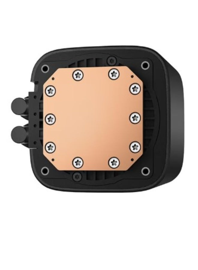 DEEPCOOL LE240 V2 Liquid CPU Cooler, 240mm Aluminum Radiator, 120mm Hydro Bearing Fans, Addressable RGB LED, 410mm Tubing, 2500-3400 RPM Pump Speed, 4-Pin PWM Connector, Anti-Leak Technology, Compatible with Intel LGA 1700/1200/1151 & AMD AM5/AM4, Black | R-LE240-BKAMMC-G-2 - Image 3