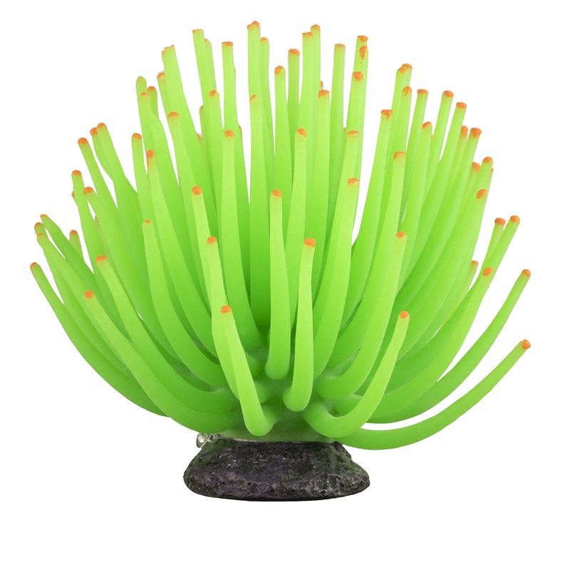 GloFish Anemone Ornament, Detailed Aquarium Ornament, Large Green, Creates A Glowing Effect (Pack of 1) - Image 5