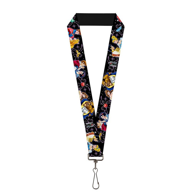 Buckle Down Buckle-Down unisex adults Lanyard - 1.0 Disney Princesses & Prince's Dancing Key Chain, Multicolor, One Size US - Image 5