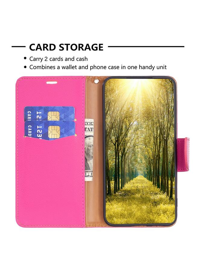 erorex Case For Xiaomi Poco M4 Pro 5G Litchi Texture Pure Color Leather Phone Case - Image 5