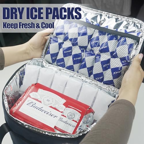 Mrice Dry Ice Packs for Shipping Frozen Food, Reusable Shipping Ice Packs Freezer Ice Packs for Coolers, Flexible Gel Packs for Mailing, Cold Pack for Shipping Food, 7"x13" 6 Sheets - Image 4