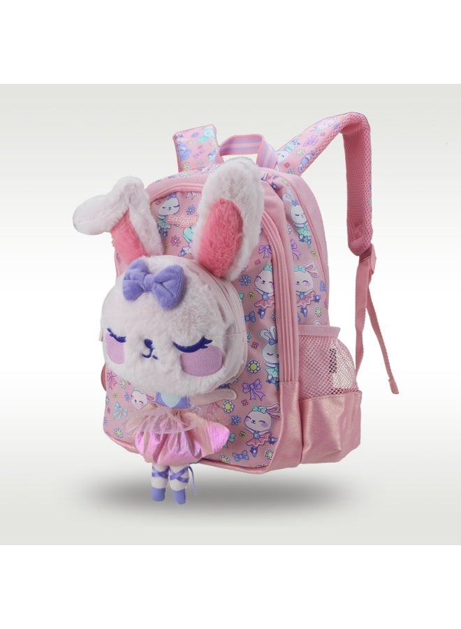 Smiggle Cute Kids Backpack with Detachable Plush Doll, 36*28*13cm Lightweight Spacious School Bag for Girls Daily Study Travel - Image 3