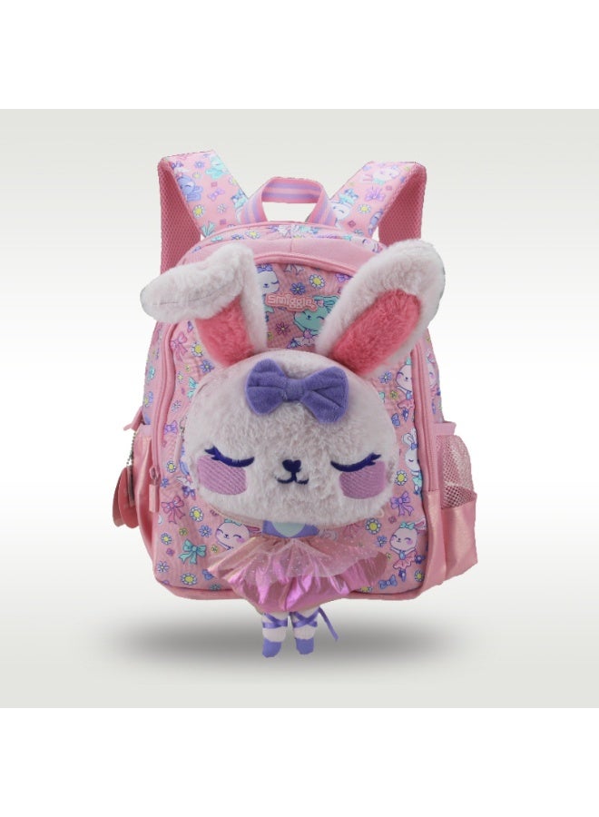 Smiggle Cute Kids Backpack with Detachable Plush Doll, 36*28*13cm Lightweight Spacious School Bag for Girls Daily Study Travel - Image 2