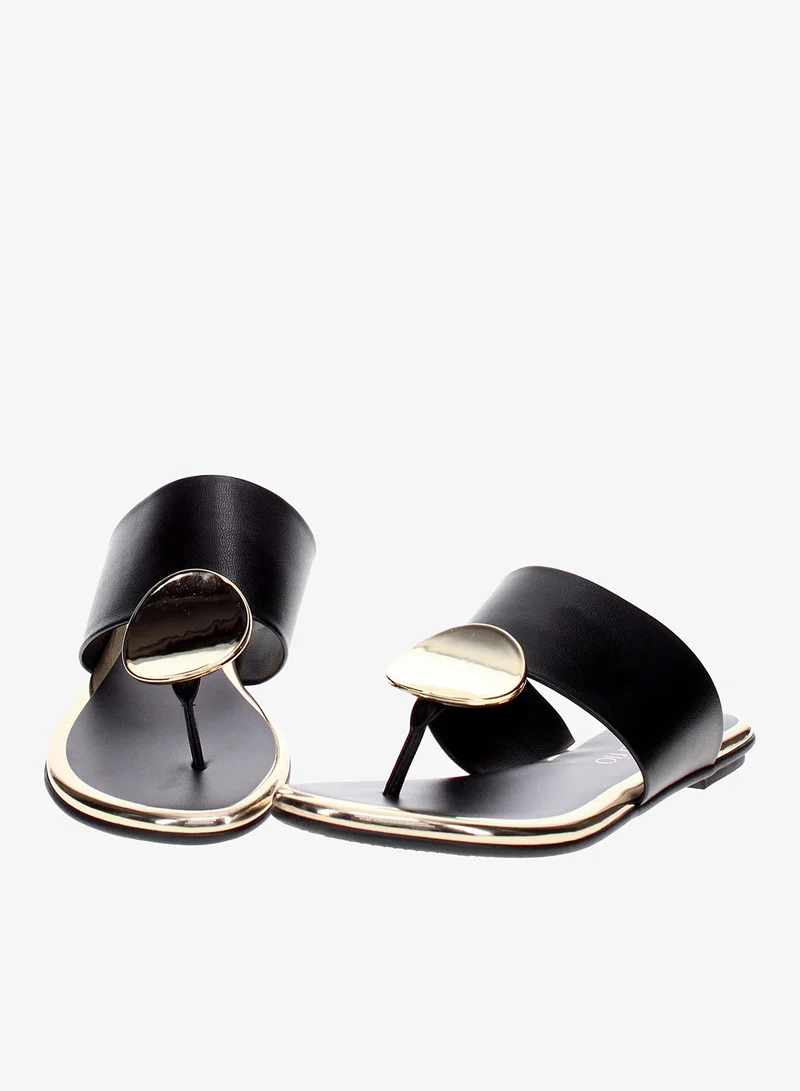 Beira Rio Black Flat Sandals for Women – Stylish & Comfortable Everyday Wear for Women | Best Price UAE