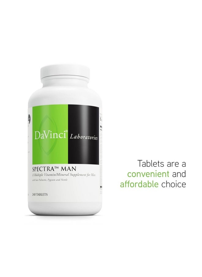 Davinci DAVINCI Labs Spectra Man - Dietary Supplement to Support Immune System Function and Men's Unique Needs - with Vitamins, Minerals, Amino Acids, Herbs, Digestive Enzymes and Fatty Acids - 240 Tablets  - Image 5