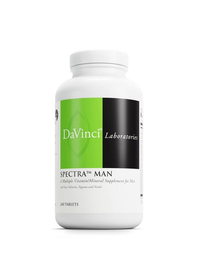 Davinci DAVINCI Labs Spectra Man - Dietary Supplement to Support Immune System Function and Men's Unique Needs - with Vitamins, Minerals, Amino Acids, Herbs, Digestive Enzymes and Fatty Acids - 240 Tablets  - Image 1