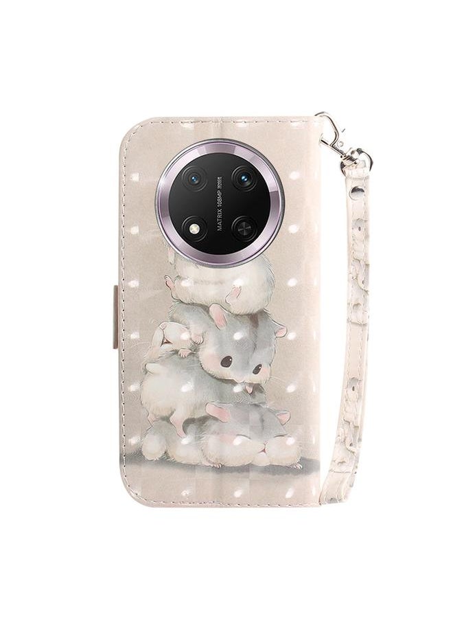 Zaboon Case For Honor X9c 3D Colored Horizontal Flip Leather Phone Case  - Image 3
