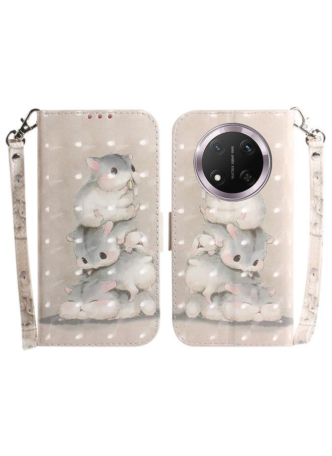 Zaboon Case For Honor X9c 3D Colored Horizontal Flip Leather Phone Case  - Image 1