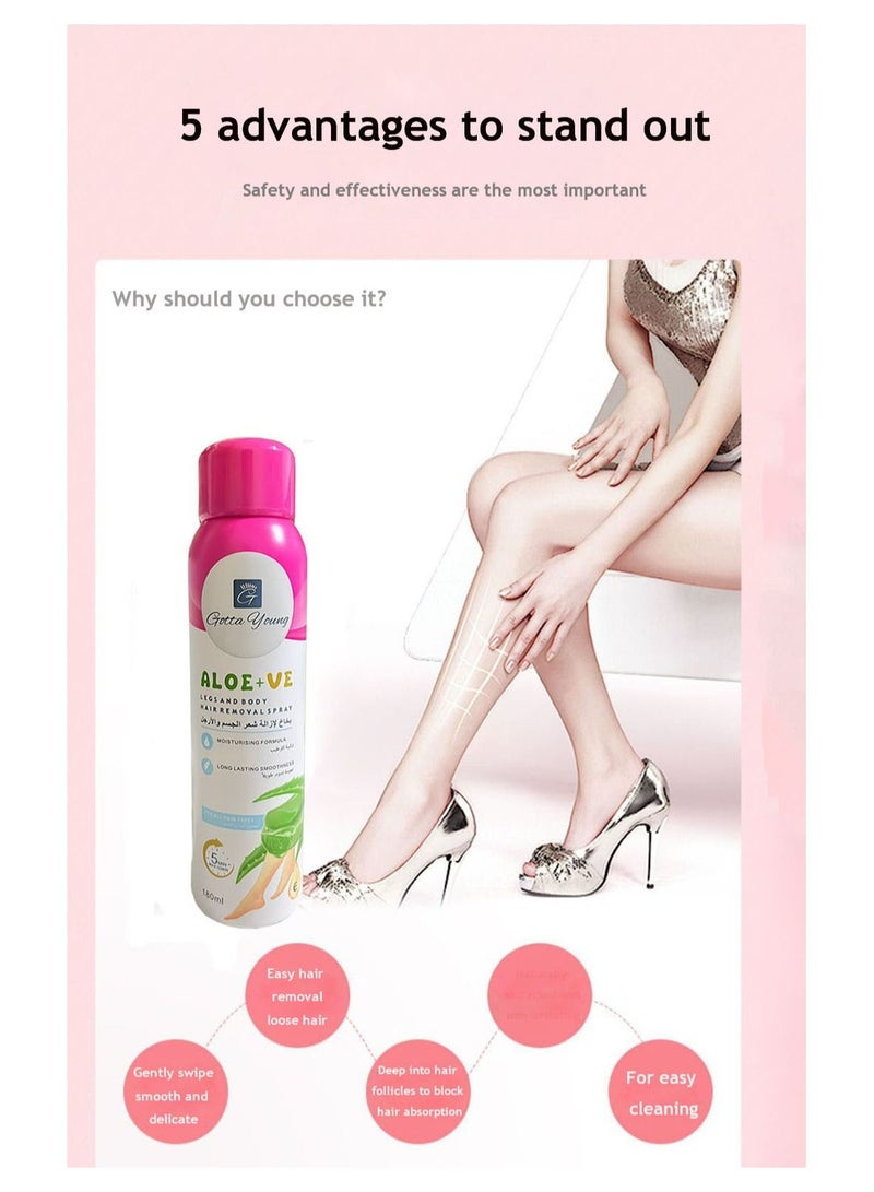 Gotta young Aloe+VE Legs And Body Hair Removal Spray  - Image 3