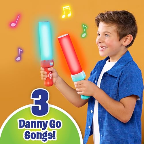 Just Play Danny Go! Color Beat Drumsticks - Officially Licensed Light-Up Musical Drumsticks Toy for Preschool and Elementary School Kids Inspired by Danny Go! Show - Image 3