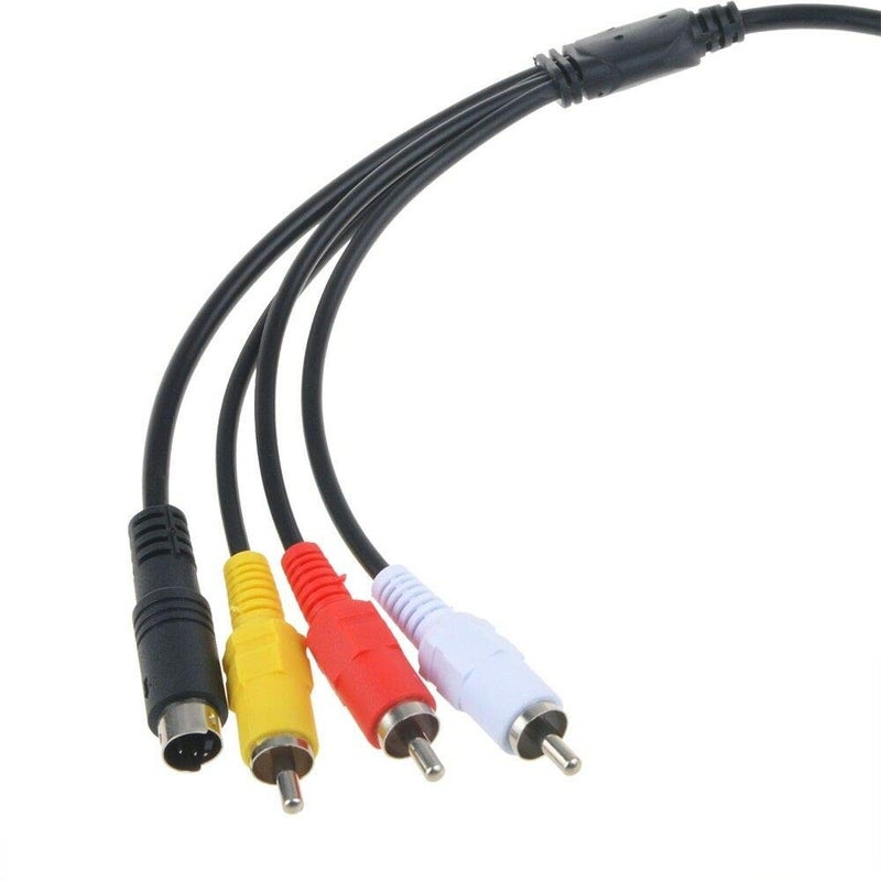 ANTOBLE 5ft AV A/V Audio Video RCA S-Video Cable Cord for Sony Camcorder Handycam DCR-HC28/e DCR-SX85/v/e/l SX85/b/r and More Models with 10 Pin Output Connector - Image 4