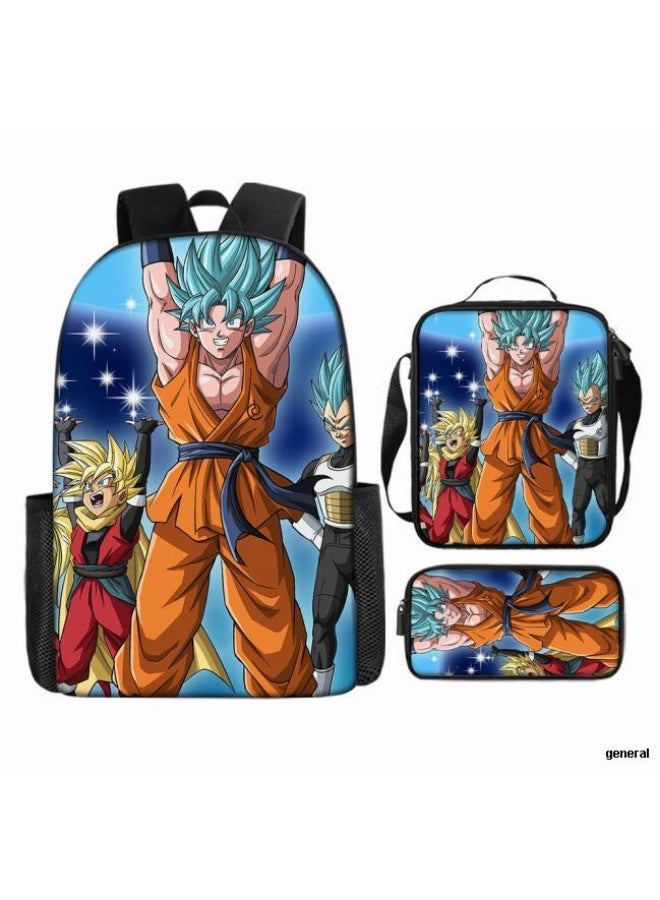 عام حقيبة الظهر المطبوعة الشائعة - مجموعة حقيبة الظهر المكونة من ثلاث قطع (يمكن استخدامها للطلاب والأطفال والأصدقاء للنزهات وتسلق الجبال وما إلى ذلك) - 40 - Image 1