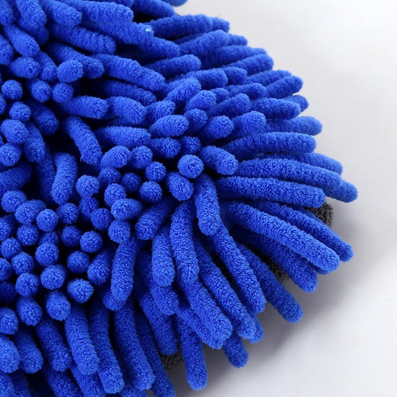 Xin Snobbish Thickened Chenille Car Wash Gloves Coral Fleece Foaming Gloves Long Fleece Single-Sided Double-Sided Car Wipe Gloves - Image 3