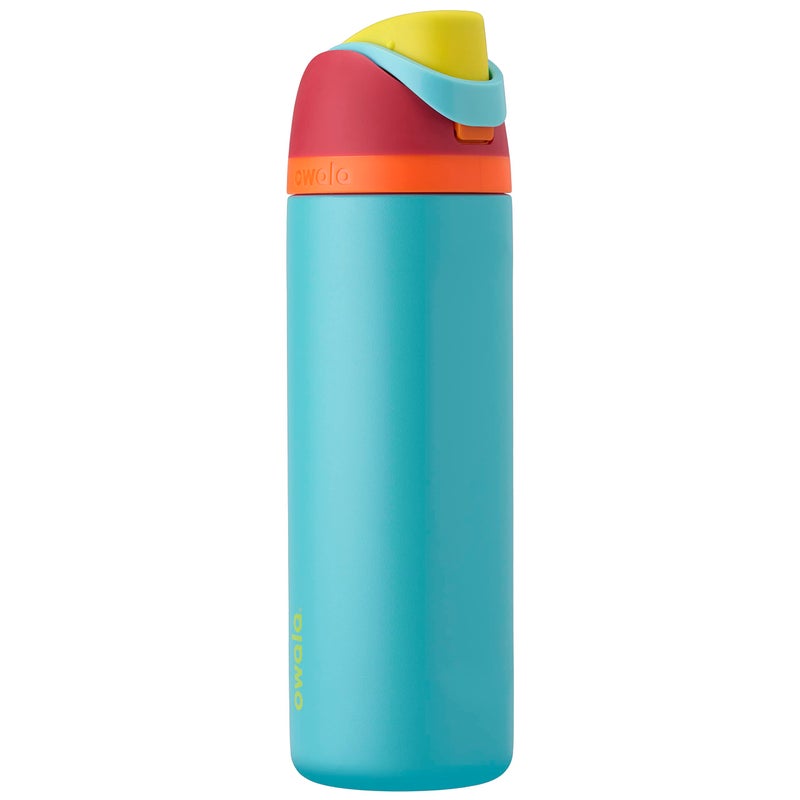 Owala Owala FreeSip Insulated Stainless Steel Water Bottle with Straw BPAFree Sports Water Bottle Great for Travel 24 Oz Summer Sweetness 